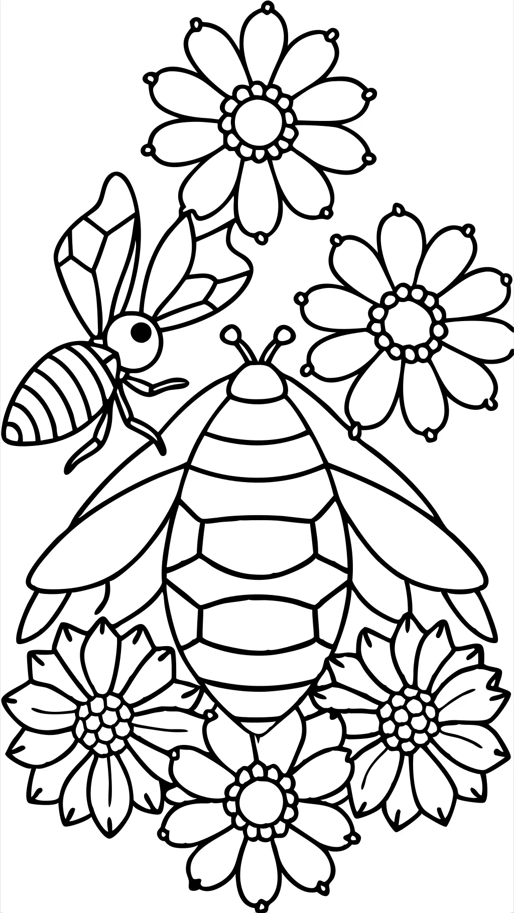 honey bee coloring pages